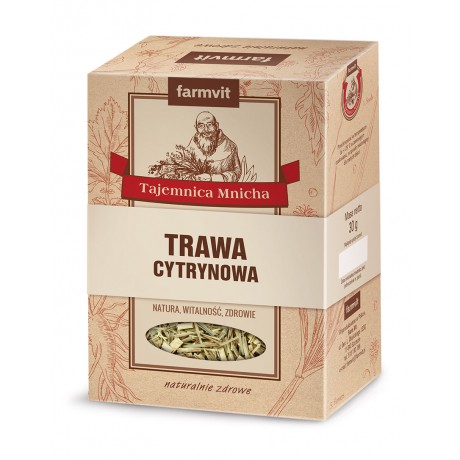 Trawa cytrynowa krojona 30g FARM-VIT - Wiesiołek-Pharma