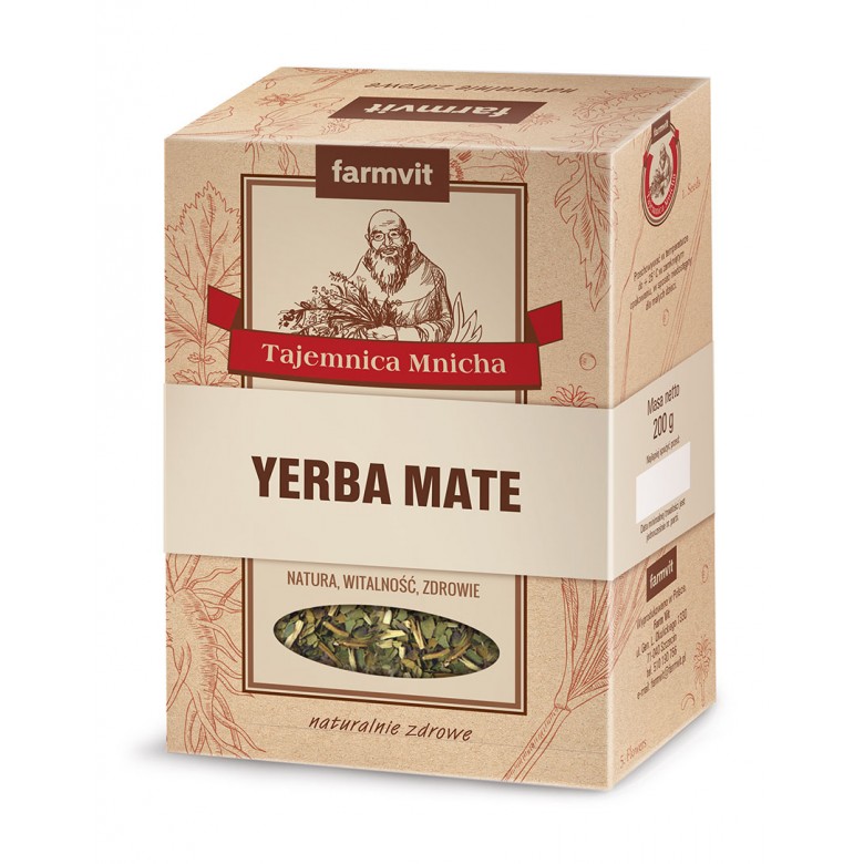 Yerba Mate 200g FARM-VIT - Wiesiołek-Pharma Yerba Mate 200g FARM-VIT - Wiesiołek-Pharma