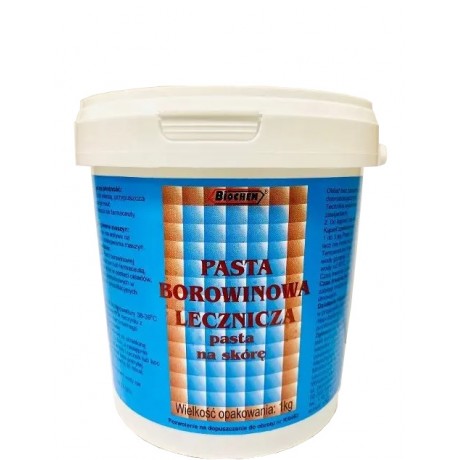 Pasta borowinowa lecznicza 1kg BIOCHEM - Wiesiołek-Pharma