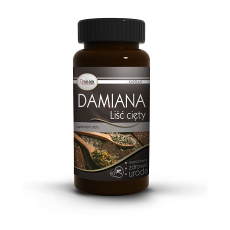 Damiana liść cięty 60 kaps. MIR-LEK - Wiesiołek-Pharma