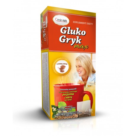 Gluko-Gryk Max 60 sasz. MIR-LEK - Wiesiołek-Pharma
