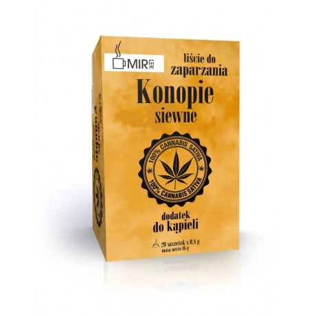 Konopie do kąpieli 20 sasz. MIR-LEK - Wiesiołek-Pharma