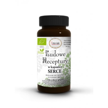 Ludowe Receptury Serce 60 kaps. MIR-LEK - Wiesiołek-Pharma