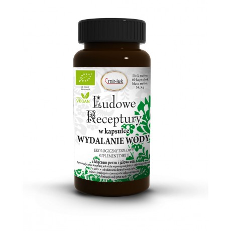 Ludowe Receptury Wydalanie wody 60 kaps. MIR-LEK - Wiesiołek-Pharma