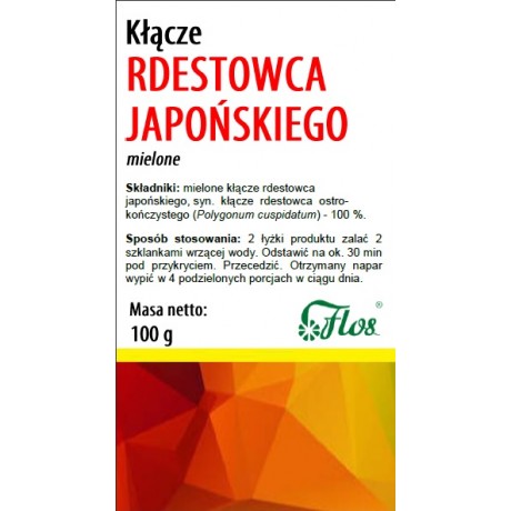 Rdestowiec japoński kłącze 100g FLOS - Wiesiołek-Pharma