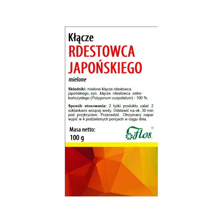 Rdestowiec japoński kłącze 100g FLOS - Wiesiołek-Pharma