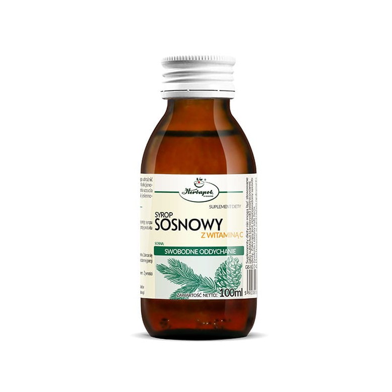 Syrop sosnowy z witaminą C 100ml Herbapol KRAKÓW - Wiesiołek-Pharma Syrop sosnowy z witaminą C 100ml Herbapol KRAKÓW - Wiesiołek-Pharma