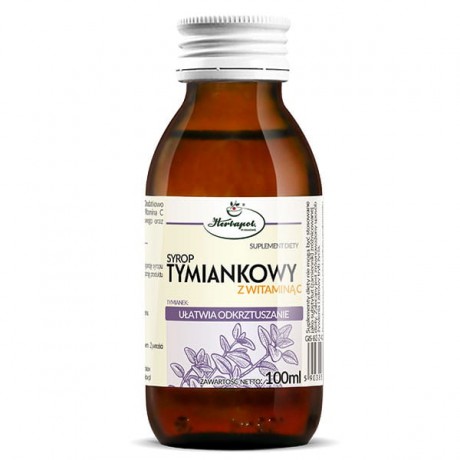 Syrop tymiankowy z wit. C 100ml Herbapol KRAKÓW - Wiesiołek-Pharma
