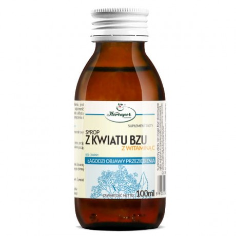 Syrop z kwiatu bzu z wit. C 100ml Herbapol KRAKÓW - Wiesiołek-Pharma