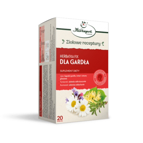 Herbatka Dla gardła 20x2g Herbapol KRAKÓW - Wiesiołek-Pharma