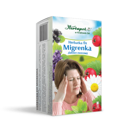 Herbatka Migrenka 20x2g Herbapol KRAKÓW - Wiesiołek-Pharma