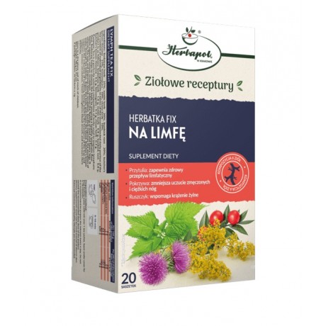 Herbatka Na limfę 20x2g Herbapol KRAKÓW - Wiesiołek-Pharma