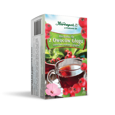 Herbatka Z owoców głogu 20x2g Herbapol KRAKÓW - Wiesiołek-Pharma