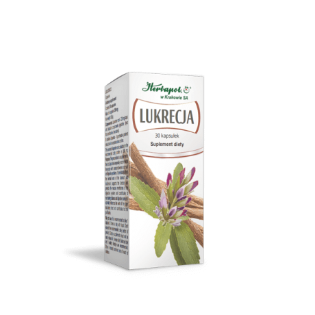 Lukrecja 30 kaps. Herbapol KRAKÓW - Wiesiołek-Pharma