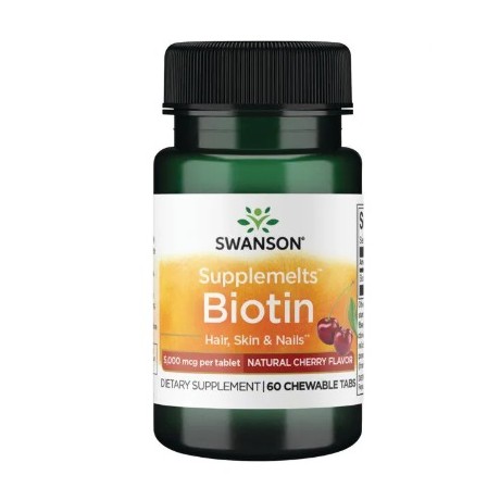 Biotin (do ssania) 60 tabl. SWANSON - Wiesiołek-Pharma