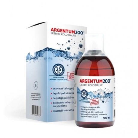 Argentum 200 Srebro Koloidalne 500ml AURA HERBALS - Wiesiołek-Pharma