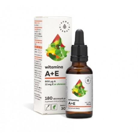 Witamina A+E 30ml AURA HERBALS - Wiesiołek-Pharma