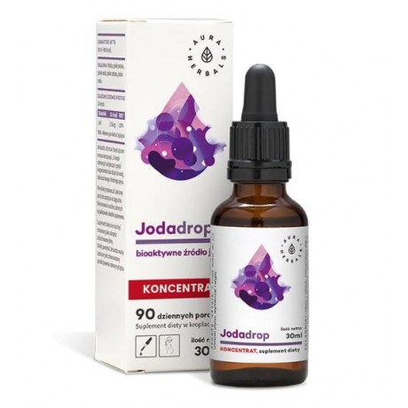 Jodadrop krople 30ml AURA HERBALS - Wiesiołek-Pharma