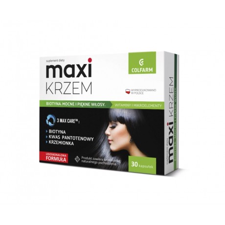 Maxi Krzem 30 kaps. COLFARM - Wiesiołek-Pharma
