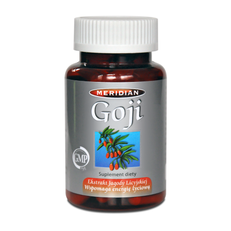 Goji ekstrakt z jagody licyjskiej 60 kaps. MERIDIAN - Wiesiołek-Pharma
