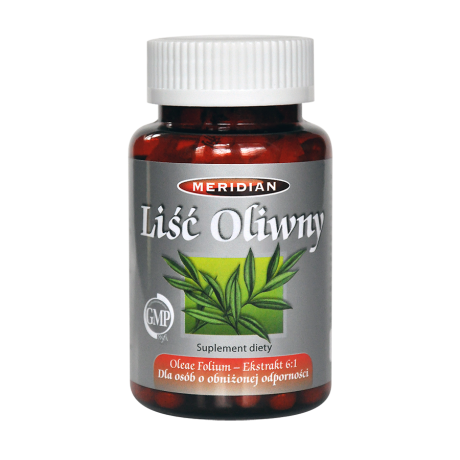 Liść oliwny 60 kaps. MERIDIAN - Wiesiołek-Pharma