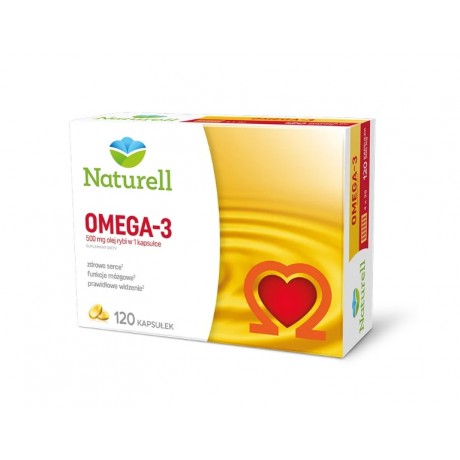 OMEGA-3 olej z łososia 500mg 120 kaps. NATURELL - Wiesiołek-Pharma