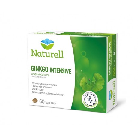 Ginko Intensiv 80mg 60 tabl. NATURELL - Wiesiołek-Pharma