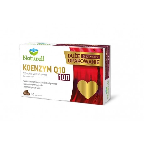 Koenzym Q10 100mg 60 kaps. NATURELL - Wiesiołek-Pharma