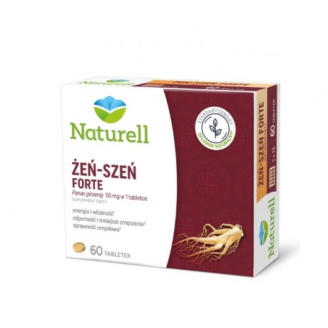 Żeń-Szeń Forte Ginseng 50mg 60 tabl. NATURELL - Wiesiołek-Pharma