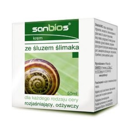 Krem ze śluzem ślimaka 50ml SANBIOS - Wiesiołek-Pharma