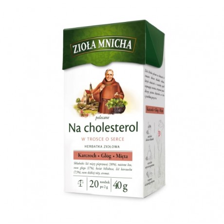 Zioła Mnicha Na cholesterol 20x2g BIG-ACTIVE - Wiesiołek-Pharma