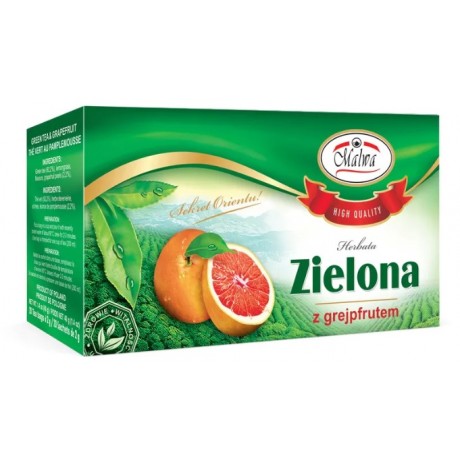 Zielona herbata z grejpfrutem 20x2g MALWA - Wiesiołek-Pharma