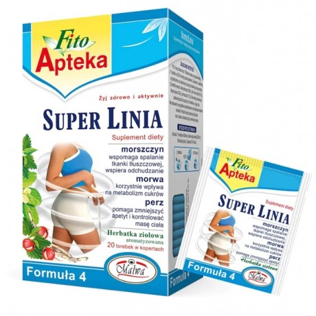 Super Linia Herbata Formuła 4 20x2g MALWA - Wiesiołek-Pharma