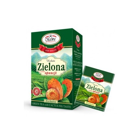 Zielona herbata o smaku opuncji figowej 20x1,5g Exclusive MALWA