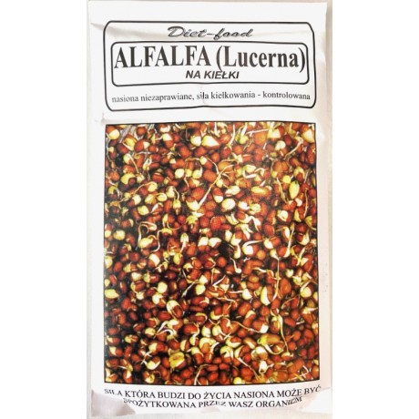 Nasiona do kiełkowania lucerna 80g DIET-FOOD - Wiesiołek-Pharma