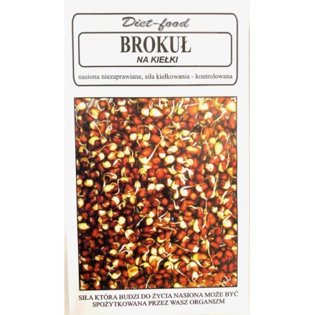 Nasiona do kiełkowania brokuł 20g DIET-FOOD - Wiesiołek-Pharma