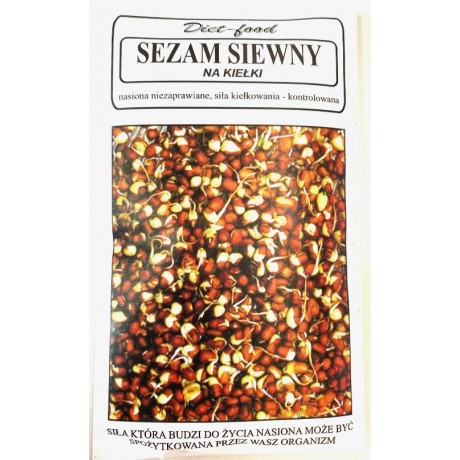 Nasiona do kiełkowania sezam siewny 80g DIET-FOOD - Wiesiołek-Pharma