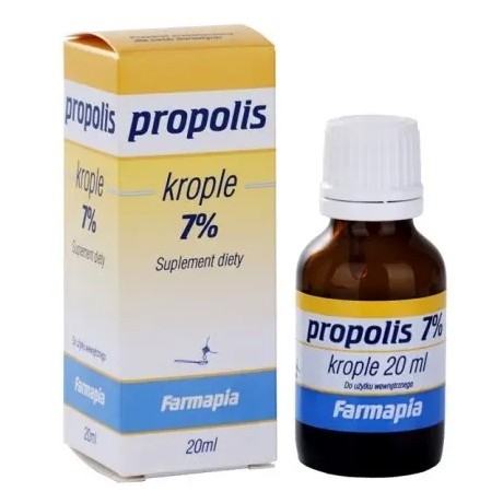 Propolis krople 7% 20ml FARMAPIA - Wiesiołek-Pharma