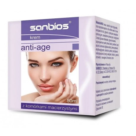 Krem Anti-Age komórki macierzyste 50ml SANBIOS - Wiesiołek-Pharma