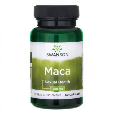 Maca extract 500mg 60 kaps. SWANSON - Wiesiołek-Pharma