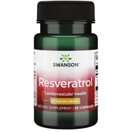 Resveratrol 50mg 30 kaps. SWANSON - Wiesiołek-Pharma