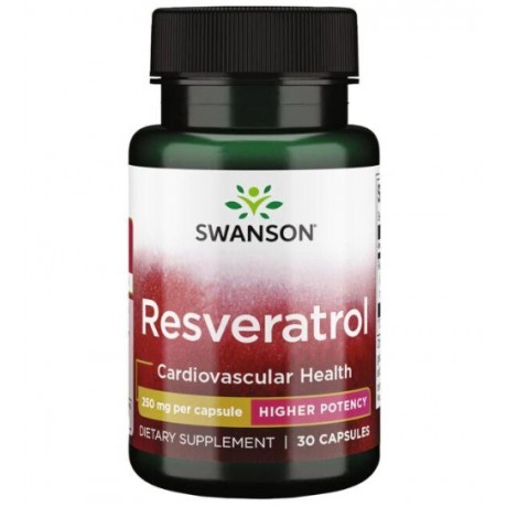 Resveratrol 250mg 30 kaps. SWANSON - Wiesiołek-Pharma