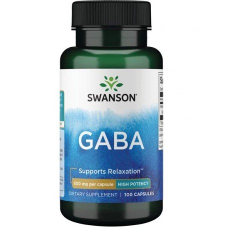 Gaba 500mg 100 kaps. SWANSON - Wiesiołek-Pharma