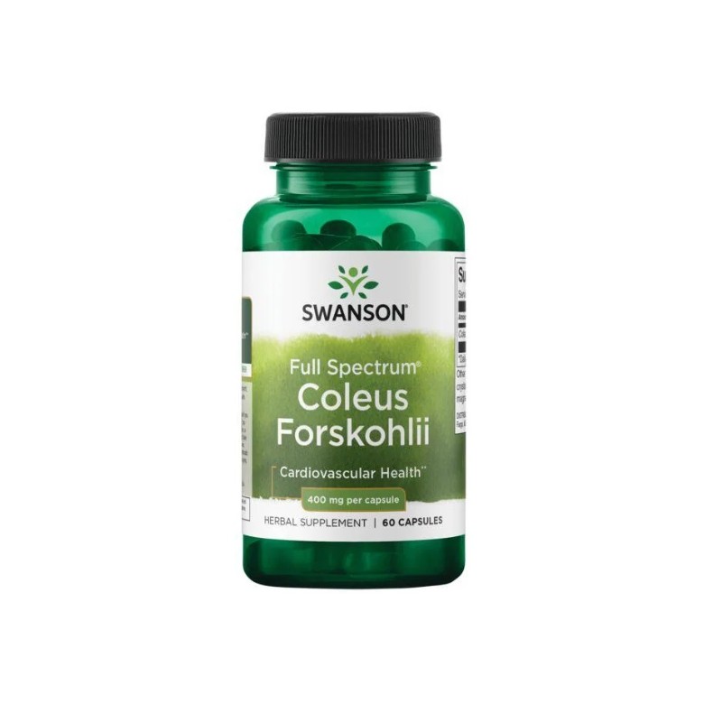 Coleus Forskohlii 400mg 60 kaps. SWANSON - Wiesiołek-Pharma Coleus Forskohlii 400mg 60 kaps. SWANSON - Wiesiołek-Pharma