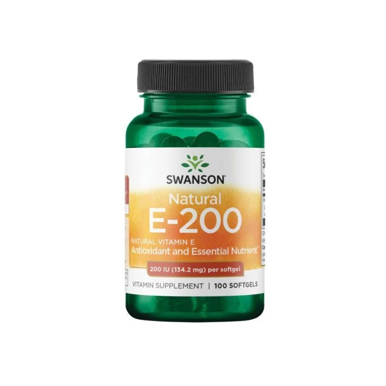 Witamina E naturalna 200IU 100 kaps. SWANSON - Wiesiołek-Pharma