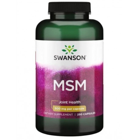 MSM (metylosulfonylometan) 500mg 250 kaps. SWANSON - Wiesiołek-Pharma