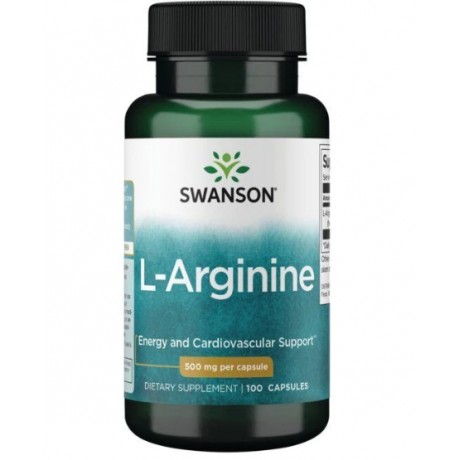 L-Arginina 500mg 100 kaps. SWANSON - Wiesiołek-Pharma