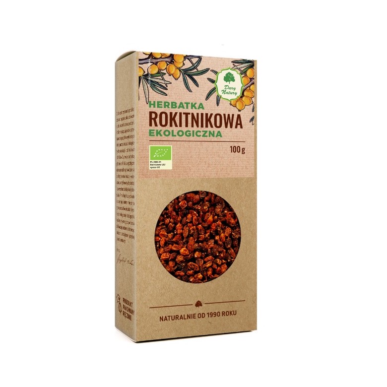 Rokitnikowa herbatka 100g EKO DARY NATURY - Wiesiołek-Pharma Rokitnikowa herbatka 100g EKO DARY NATURY - Wiesiołek-Pharma