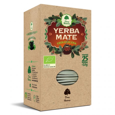 Yerba Mate 25x2g EKO DARY NATURY - Wiesiołek-Pharma