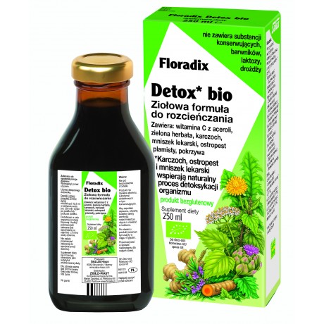 Floradix Detox BIO 250ml SALUS - Wiesiołek-Pharma